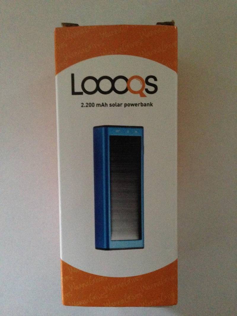 Loooqs 2.200 mAh Solar Powerbank Blau P323.155 von LOOOQS