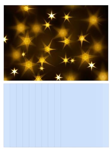 LOOPES 10 pcs Lichteffektfolie Sterne Effektfolie Weihnachten 3D Folie Sterneffekt Fensterfolie Stern Lichteffekt Folien für Weihnachten DIY A4PVC Beleuchtung Film Optische Brechung Film von LOOPES