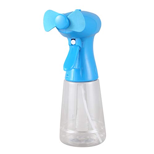 LOOR LüFter mit Wasser SprüH Ventilator Handheld Ventilator mit Als Batteriebetriebener LüFter Wasser Flaschen SprüHer (300 Ml) von LOOR