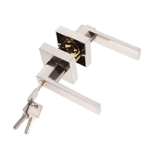LOORGVEL 1 Satz Aluminium Türknauf mit Schloss Robuste Drückergarnitur für Schlafzimmer oder Badezimmer Schlüsselgarnitur für Links oder Rechtsseitige Türen Mattes Finish Hohe und Einfache LOORGVEL 1 Satz Aluminium Türknauf mit Schloss Robuste Drückergarnitur für Schlafzimmer oder Badezimmer Schlüsselgarnitur für Links oder Rechtsseitige Türen Mattes Finish Hohe und Einfache von LOORGVEL