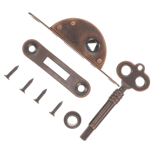 LOORGVEL 1 Satz Antikes Möbel Schloss Klassisches Schubladenschloss für Schränke und Möbel Halbrunde Bronze Türverriegelung Einfache Installation Robustes Eisenmaterial Elegantes Design LOORGVEL 1 Satz Antikes Möbel Schloss Klassisches Schubladenschloss für Schränke und Möbel Halbrunde Bronze Türverriegelung Einfache Installation Robustes Eisenmaterial Elegantes Design von LOORGVEL