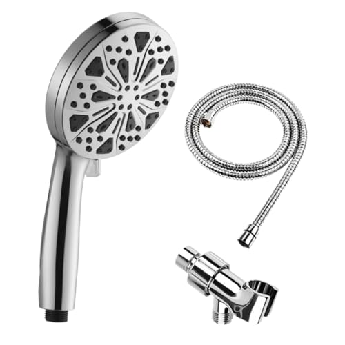 LOORGVEL 1 Satz Filtered Handbrause mit Sprühmodi Hochdruck Duschkopf mit Schlauch und Halterung für Komfortables Duscherlebnis und Installieren LOORGVEL 1 Satz Filtered Handbrause mit Sprühmodi Hochdruck Duschkopf mit Schlauch und Halterung für Komfortables Duscherlebnis und Installieren von LOORGVEL