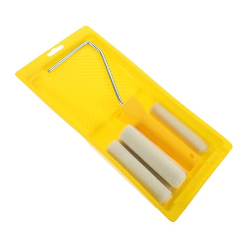 LOORGVEL 1 Satz Malerset mit Farbrollen Malerbedarf und Farbwanne Teiliges Set für Wände Möbel Türen und Bastelarbeiten Flexibles Design Schnelles Austauschen von LOORGVEL