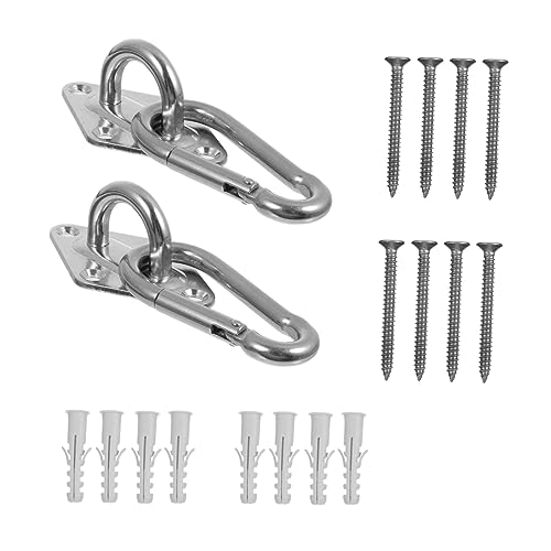 LOORGVEL 1 Satz Multifunktionales Hängematten Haken Set Teilig Robuste Haken für Schaukeln Fitnessgeräte und Einfache Installation und Hohe Tragfähigkeit von LOORGVEL
