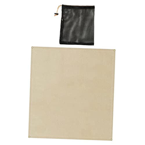LOORGVEL 1 Satz Outdoor Feuerschutzdecke Hochtemperaturbeständige Campingmatte Tragbar Feuerfest und Flexibel für Grill und Notfälle von LOORGVEL