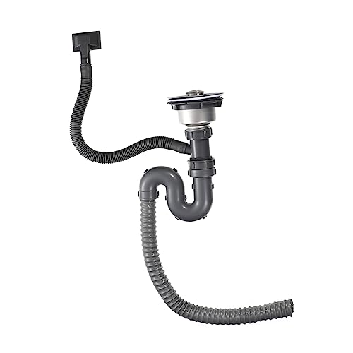 LOORGVEL 1 Satz S Form Abflussset für Waschbecken mit Überlauf Erweiterbar Korrosionsbeständig Platzsparend für Küche und Bad LOORGVEL 1 Satz S Form Abflussset für Waschbecken mit Überlauf Erweiterbar Korrosionsbeständig Platzsparend für Küche und Bad von LOORGVEL