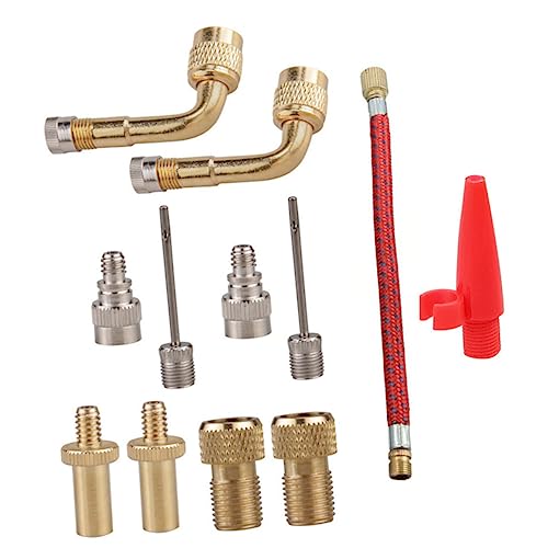 LOORGVEL 1 Satz Teiliges Set Reifenfüller Adapter für Auto und Motorrad Geeignet für Britische Französische und Amerikanische Ventile Langlebiges Material für Einfache Nutzung und LOORGVEL 1 Satz Teiliges Set Reifenfüller Adapter für Auto und Motorrad Geeignet für Britische Französische und Amerikanische Ventile Langlebiges Material für Einfache Nutzung und von LOORGVEL