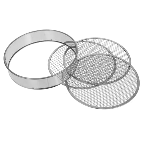 LOORGVEL 1 Set Bodensieb Steinsiebe Maschensiebe Mehrzweck Bodensieb Bodensiebpfanne Mehrzweck Sieb Bodenmaschensiebe Sieb Für Steine Gartensieb Silber Edelstahl LOORGVEL 1 Set Bodensieb Steinsiebe Maschensiebe Mehrzweck Bodensieb Bodensiebpfanne Mehrzweck Sieb Bodenmaschensiebe Sieb Für Steine Gartensieb Silber Edelstahl von LOORGVEL