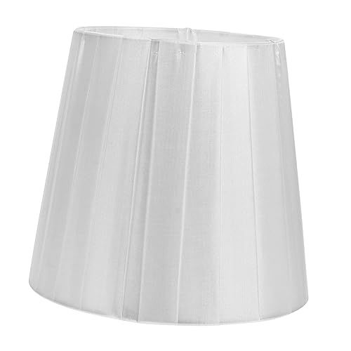 LOORGVEL 1 Stück Stoff Lampenschirm für Tisch Wand und Stehlampe Dekorativer Lampenschirm Weiß Geeignet für Verschiedene Leuchten Einfache Montage Design von LOORGVEL