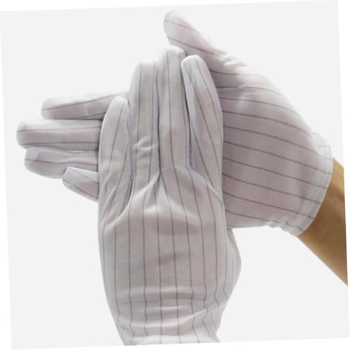 LOORGVEL 10 Paar Anti statische Handschuhe aus atmungsaktivem Material mit Streifenmuster Leichte Schutzhandschuhe für Werkstatt und Mechaniker für Damen und Herren Vielseitig Einsetzbar LOORGVEL 10 Paar Anti statische Handschuhe aus atmungsaktivem Material mit Streifenmuster Leichte Schutzhandschuhe für Werkstatt und Mechaniker für Damen und Herren Vielseitig Einsetzbar von LOORGVEL