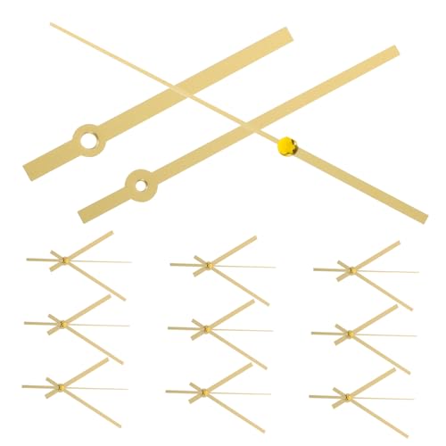 LOORGVEL 10 Sätze Metall uhrzeiger Langlebig Verschleißfest Elegante Uhrzeiger Ersatzteile DIY Wanduhr Bastelbedarf für Reparatur und Selbstgestaltung Geeignet LOORGVEL 10 Sätze Metall uhrzeiger Langlebig Verschleißfest Elegante Uhrzeiger Ersatzteile DIY Wanduhr Bastelbedarf für Reparatur und Selbstgestaltung Geeignet von LOORGVEL