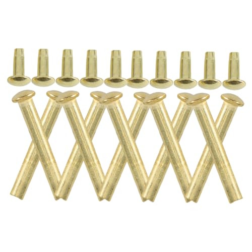 LOORGVEL 10 Sätze Teiliges Fächer Nieten aus Stabile Rundkopf Falznieten für Handfächer Langlebige Faltfächer Reparatur Leichtes DIY Zubehör für Fächerfixierung und Austausch von LOORGVEL
