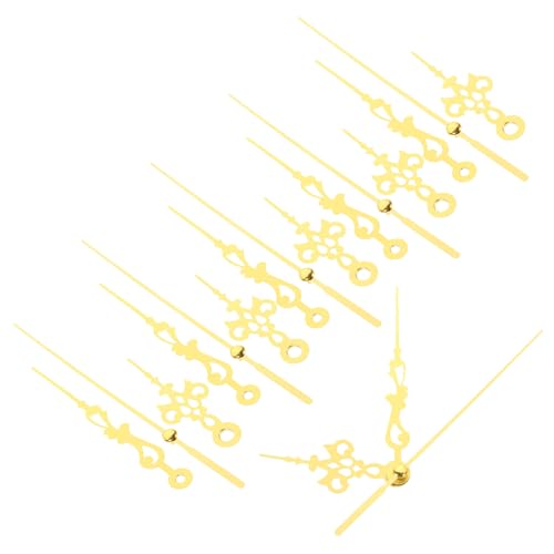 LOORGVEL 10 Sätze Uhrzeigersatz Metall Teiliges Set für Geräuschlose Wanduhr Reparaturen Installieren für Wohnzimmer Schlafzimmer und Präzise Zeitmessung von LOORGVEL