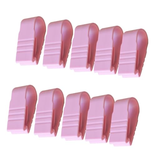 LOORGVEL 10 Stück Bettdeckenhalter Clips Rosa Spanngurte für Bettlaken und Bettbezüge Traceless Fixator ohne Nadeln rutschfeste Befestigung für Spannbettlaken Matratzenschoner Tischdecken von LOORGVEL