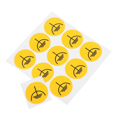 LOORGVEL 10 Stück Erdungsaufkleber Sicherheitswarnung Klebeetiketten für Elektrische Geräte Grounding Symbole Warnhinweise für Schalttafeln und Elektrische Räume Einfach Anzubringen von LOORGVEL
