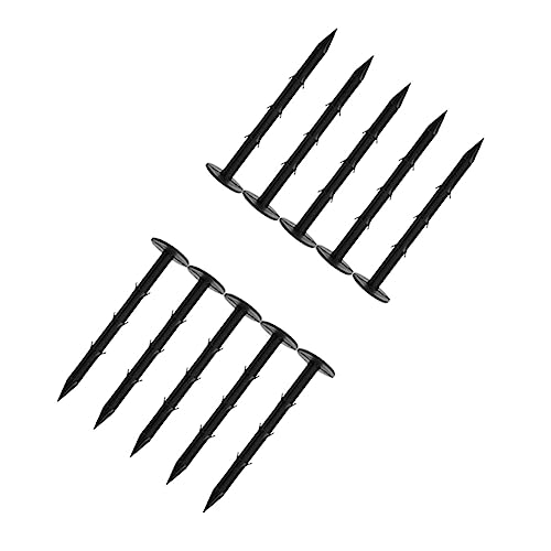 LOORGVEL 10 Stück PP Gartenanker Robuste und Leichte Erdnägel für Camping Wandern und Gartenarbeiten Lange Kunststoffheringe für Sicheren Halt von LOORGVEL