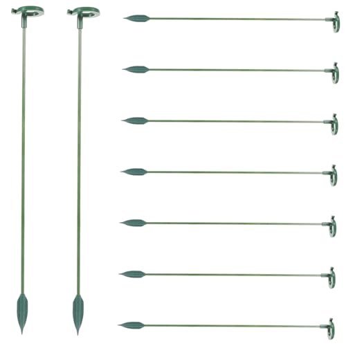 LOORGVEL 10 Stück Pflanzenstützen Stabiler Pflanzenhalter für Topfpflanzen und Kletterpflanzen für Zimmerpflanzen und Gartenblumen Langlebig und Einfach Anzuwenden von LOORGVEL