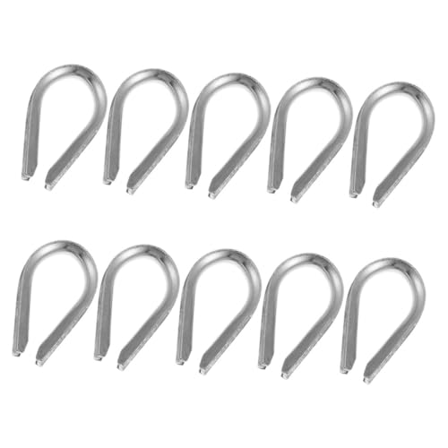 LOORGVEL 10 Stück Seilringe Robuste Triangular Ring für Sicheres Rigging für Drahtseil und Krananlagen Rostfrei und Langlebig von LOORGVEL