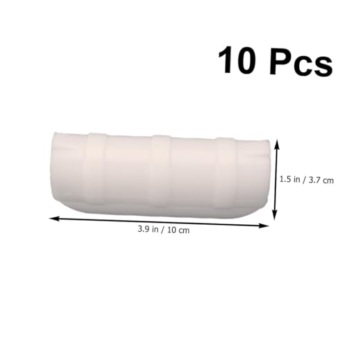 LOORGVEL 10 Stück Teiliges Abs PC Druckfilm Klemmschnappverschluss für Gewächshaus Rohre Elastisch UV Beständig für Folien Netze und Gartenschutzrahmen von LOORGVEL