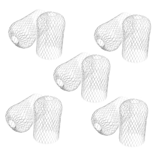 LOORGVEL 10 Stück Teiliges Aluminiumlegierung Fallrohr Laubschutz Gitterrost Mesh Dachrinnen Filter Schutz Verhindert Schmutz Schnell und Installieren von LOORGVEL