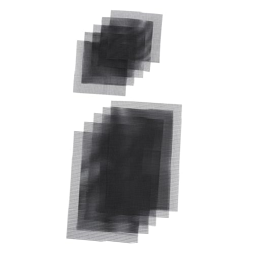 LOORGVEL 10 Stück Teiliges Blumentopf Netzpolster aus Langlebigem PE Material Loch Mesh Pads zur Bodenentwässerung und Schutz vor Bodenaustritt Geeignet für Bonsai Sukkulenten und von LOORGVEL