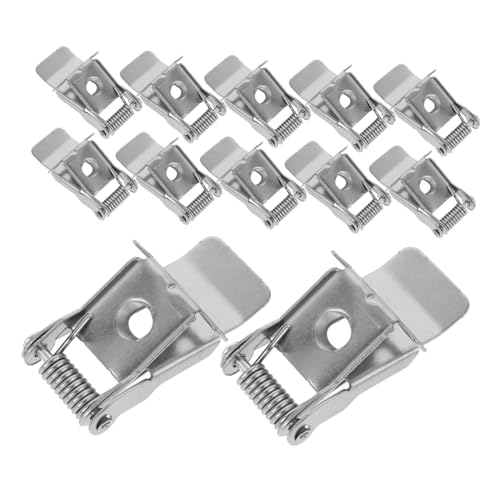 LOORGVEL 10 Stück Teiliges Federklammern für Einbauleuchten Langlebige Metallclips zur Sicheren Befestigung von Downlight paneelen Einfache Installation Kompatibel mit LED recessed von LOORGVEL