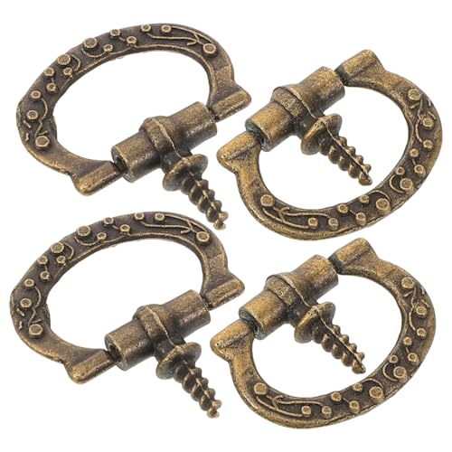 LOORGVEL 10 Stück Teiliges Mini Gewindezuggriff aus Legierung Dekorativer Vintage Schubladengriff Ergonomisch Geformter Möbelknopf für Schränke Schreibtische und Vitrinen LOORGVEL 10 Stück Teiliges Mini Gewindezuggriff aus Legierung Dekorativer Vintage Schubladengriff Ergonomisch Geformter Möbelknopf für Schränke Schreibtische und Vitrinen von LOORGVEL