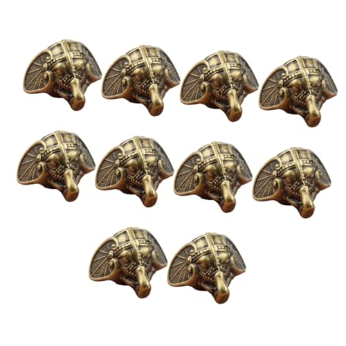 LOORGVEL 10 Stück Teiliges Möbelstützfüße aus Langlebigem Kunststoff Dekorative Schmuckbox Eckenschutz Beine Einfache Montage Erhöhende Deko für Möbel und Geschenkboxen Vintage Stil von LOORGVEL