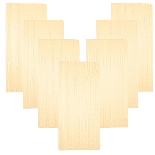 LOORGVEL 10 Stück Teiliges Natürliche Bienenwachs Nestbauplatten Langlebige Wabenbasis für Imkerei Bienenfreundliche Mittelwände zur Zeitersparnis Beim Honigwabenbau von LOORGVEL