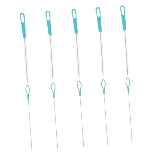 LOORGVEL 10 Stück Teiliges Nylon Strohhalmbürsten für Wasserflaschen Reinigung Wiederverwendbare Flexible Bürstenköpfe Vielseitiges Werkzeug zur Gründlichen Entfernung von Schmutz und von LOORGVEL