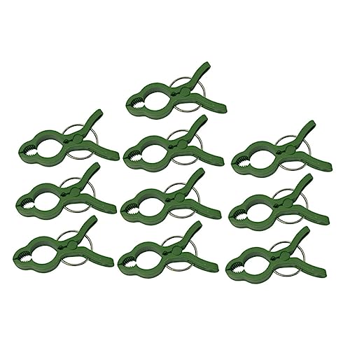 LOORGVEL 10 Stück Teiliges Pflanzenclips Grün aus Langlebigem Kunststoff Praktische Befestigungsklammern für Gartenpflanzen und Blumen Kompakt Einfach zu Verwenden zur Pflanzenfixierung LOORGVEL 10 Stück Teiliges Pflanzenclips Grün aus Langlebigem Kunststoff Praktische Befestigungsklammern für Gartenpflanzen und Blumen Kompakt Einfach zu Verwenden zur Pflanzenfixierung von LOORGVEL