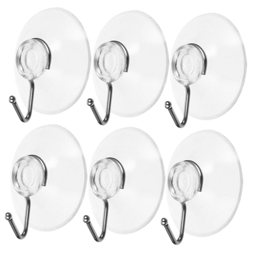 LOORGVEL 10 Stück Teiliges Transparenter Saugnapfhaken aus PVC mit Stabilem Stahlhaken Starke Haftende Wandhaken für Badezimmer und Küche Rückstandslos Ablösbar Geeignet für Glas Fliesen LOORGVEL 10 Stück Teiliges Transparenter Saugnapfhaken aus PVC mit Stabilem Stahlhaken Starke Haftende Wandhaken für Badezimmer und Küche Rückstandslos Ablösbar Geeignet für Glas Fliesen von LOORGVEL