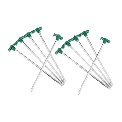 LOORGVEL 10 Stück Teiliges Verlängerte Zeltheringe aus Rostfreiem Edelstahl Schwere Camping Heringe für Festen Halt Gras und Festem Boden Stabile Bodenanker für Outdoor Zelt und Tarp LOORGVEL 10 Stück Teiliges Verlängerte Zeltheringe aus Rostfreiem Edelstahl Schwere Camping Heringe für Festen Halt Gras und Festem Boden Stabile Bodenanker für Outdoor Zelt und Tarp von LOORGVEL