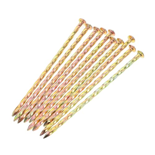 LOORGVEL 10 Stück Teiliges Verzinkte Spiralschraubnägel aus Carbonstahl Robuste Bodenanker für Gartenbegrenzungen Kunstrasenbefestigung und Campingzelte Einfache Drehmontage Vielseitig und LOORGVEL 10 Stück Teiliges Verzinkte Spiralschraubnägel aus Carbonstahl Robuste Bodenanker für Gartenbegrenzungen Kunstrasenbefestigung und Campingzelte Einfache Drehmontage Vielseitig und von LOORGVEL