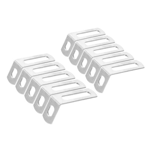 LOORGVEL 10 Stück Teiliges Winkelhalter aus Robustem Eckverbinder für Holzregale und Möbel Schwere Ausführung für Stabile Befestigung für Heimwerker und Holzbearbeitung von LOORGVEL