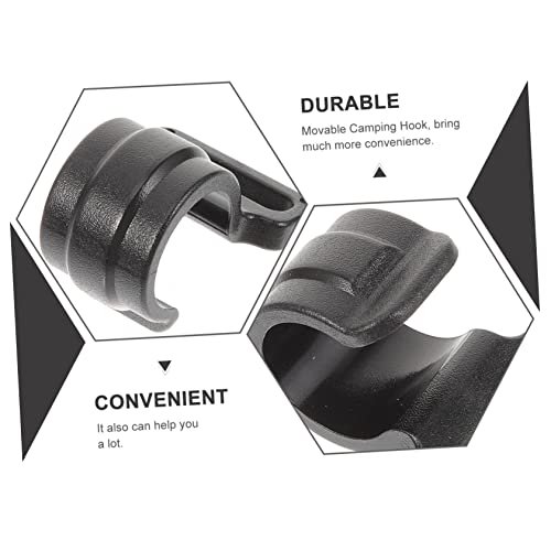 LOORGVEL 10 Stück Teiliges Zeltstangen Verbindungshaken aus Kunststoff Windfeste Hochfeste Camping Haken für Outdoor Zelt Einfach zu Befestigen für Zeltheringe Vorzeltösen und Vielseitiges von LOORGVEL