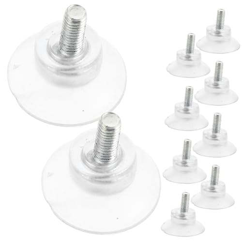 LOORGVEL 10 Stück Transparente Saugnäpfe für Glastische rutschfeste Pads für Tischoberflächen Starke Haftung und Schutz vor Kratzern für Kaffee und Außentische von LOORGVEL