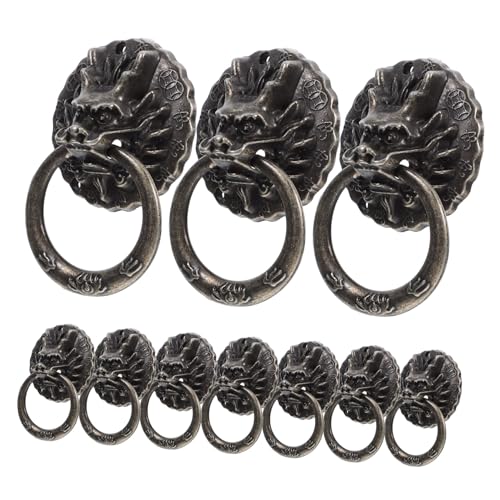 LOORGVEL 10 Stück Vintage Dragon Head Schrankgriff aus Robustem Zinklegierungsmaterial Korrosionsbeständig Langlebig für Küchenschränke Kommoden und Möbel mit Dekorativem Retro design LOORGVEL 10 Stück Vintage Dragon Head Schrankgriff aus Robustem Zinklegierungsmaterial Korrosionsbeständig Langlebig für Küchenschränke Kommoden und Möbel mit Dekorativem Retro design von LOORGVEL