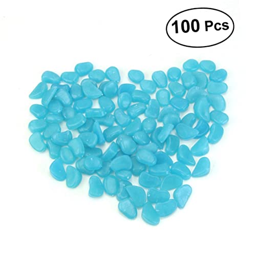 LOORGVEL 100 Stück Leuchtende Kieselsteine für Aquarium und Garten Fluoreszierende Steine Dunkeln Leuchten zur Dekoration von Fischbecken und Gartenanlagen Blau LOORGVEL 100 Stück Leuchtende Kieselsteine für Aquarium und Garten Fluoreszierende Steine Dunkeln Leuchten zur Dekoration von Fischbecken und Gartenanlagen Blau von LOORGVEL