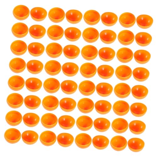 LOORGVEL 100 Stück Öffnbare Plastikkugeln Raffle Balls für Lotteriespiele Partyspiele Bastelbedarf Orange Kunststoffkugeln für Events Aktivitäten und Überraschungen von LOORGVEL