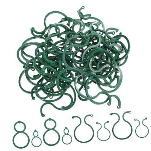 LOORGVEL 100 Stück Pflanzenclips Kunststoff Stabile Pflanzklammern in Praktische Rankhilfe für Tomaten Gemüse Blumen Wetterfest Vielseitige Pflanzenstützklammern für Garten und Gewächshaus von LOORGVEL