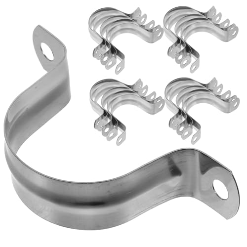 LOORGVEL 100 Stück Teiliges Edelstahl U Rohrschellen Robuste Metall Kabel und Schlauchhalter mit Stabiler Verformungsresistenter U Form Vielseitig für Rohre Kabel Gas und Wasserschläuche LOORGVEL 100 Stück Teiliges Edelstahl U Rohrschellen Robuste Metall Kabel und Schlauchhalter mit Stabiler Verformungsresistenter U Form Vielseitig für Rohre Kabel Gas und Wasserschläuche von LOORGVEL