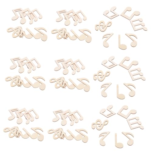 LOORGVEL 100stücke Holz Musiknoten Ausschnitte Unbemalt Für Diy-projekte Bastelornament Junge Mädchen-malerei Kunstprojekte Party-dekoration Wohn-dekoration Bastelbedarf LOORGVEL 100stücke Holz Musiknoten Ausschnitte Unbemalt Für Diy-projekte Bastelornament Junge Mädchen-malerei Kunstprojekte Party-dekoration Wohn-dekoration Bastelbedarf von LOORGVEL