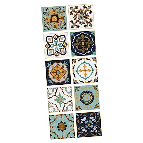 LOORGVEL 10Stücke Teiliges Vintage Fliesenaufkleber Selbstklebend für Wandgestaltung für Bad Dekorative Fliesen Beläge Klassischem Design LOORGVEL 10Stücke Teiliges Vintage Fliesenaufkleber Selbstklebend für Wandgestaltung für Bad Dekorative Fliesen Beläge Klassischem Design von LOORGVEL