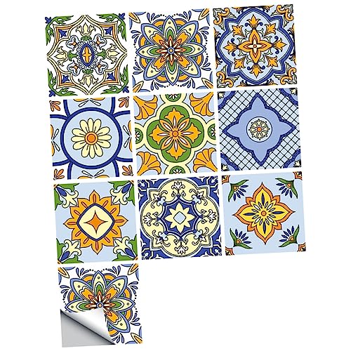 LOORGVEL 10stücke Selbstklebende Fliesenaufkleber Mit Wasserdichtem Mandala-muster Für Küche Und Badezimmer Einfach Zu Reinigen Und Abnehmbar LOORGVEL 10stücke Selbstklebende Fliesenaufkleber Mit Wasserdichtem Mandala-muster Für Küche Und Badezimmer Einfach Zu Reinigen Und Abnehmbar von LOORGVEL