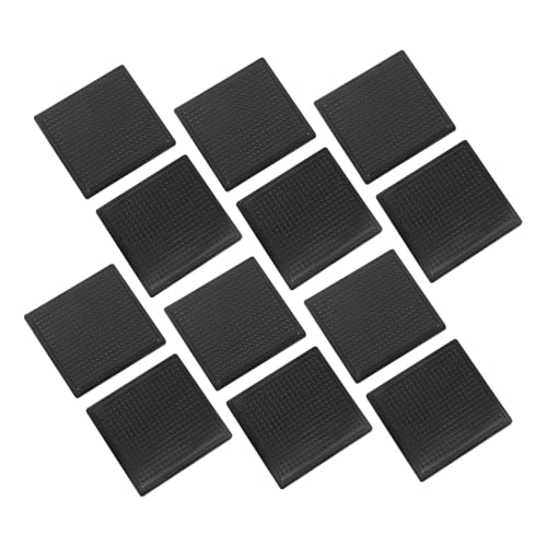 LOORGVEL 12 Stck Teiliges Teppich Antirutsch Sticker aus PU Waschbar und Wiederverwendbar Selbstklebend für Hartholzböden Quadratische Form rutschfeste Teppichgreifer zur Sicheren von LOORGVEL