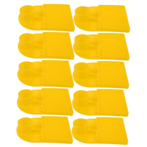 LOORGVEL 12 Stück Bienenfutterspender für Imkerei Sicherer Wassertrinker mit Anti-ertrinkungsschutz Kompatibel mit Mineralflaschen Wetterfestes Imkereifütterungsgerät für Innen Außenbereich von LOORGVEL