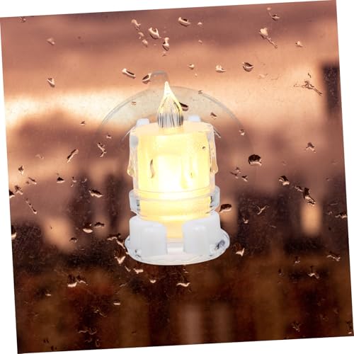 LOORGVEL 12 Stück Teiliges Fensterkerzenhalter Starkem Saugnapf Transparent für Batteriebetriebene LED kerzen Installieren Leicht und Schonend für Glatte Oberflächen Wie Glas und Fenster von LOORGVEL