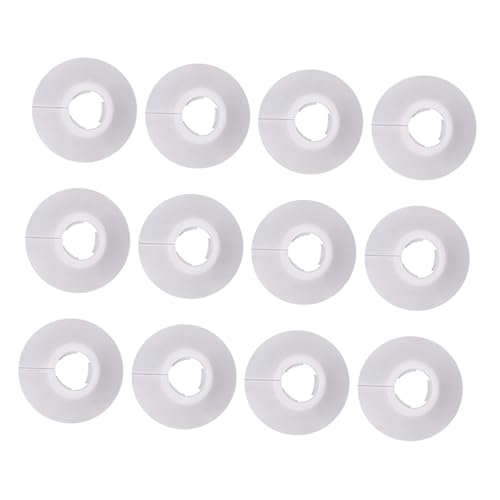 LOORGVEL 12 Stück Teiliges PVC Rohrverkleidungs Weiß Dekorative Abdeckung für Heizungsrohre und Wasserleitungen Wandmontierbar Schützend und Ästhetisch für Heizkörper und Abflussrohre von LOORGVEL