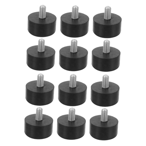 LOORGVEL 12 Stück Teiliges Schraubbare Möbel Nivellierer mit Gummifuß Verstellbare Tischbeine für Stühle Schränke Sofas Betten rutschfeste Schutzpads gegen Kratzer und Geräuschdämmung von LOORGVEL
